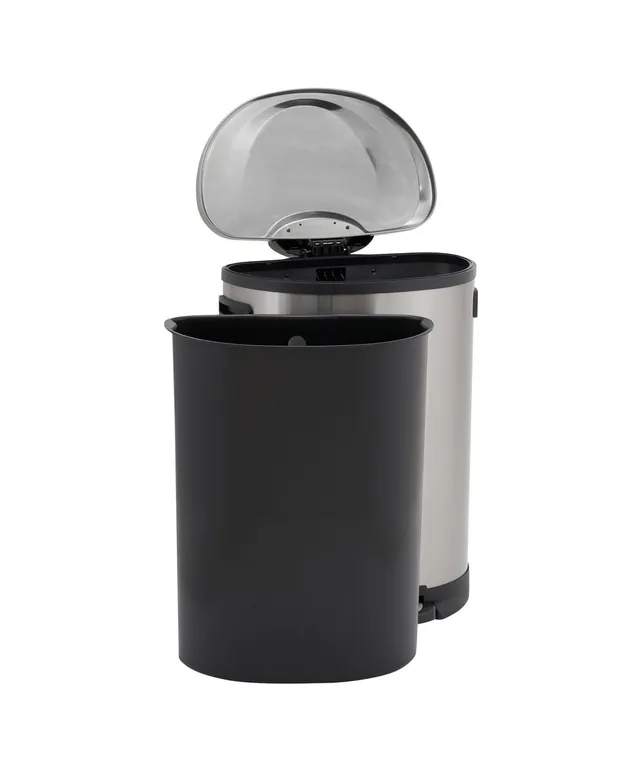  Tyyps Step Trash Can 13 Gallon/50L Stainless Steel