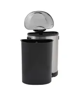 Household Essentials Stainless Steel 50L Aspen Oval Step Trash Can