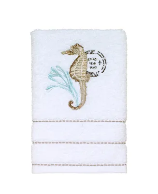 Avanti Farmhouse Shell Embroidered Cotton Hand Towel, 16" x 30"