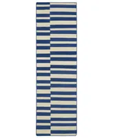 Kaleen Nomad NOM01-22 Navy 2'6" x 8' Runner Rug