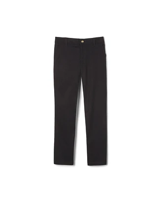 Big Girls Uniform Adjustable Waist Stretch Twill Straight Leg Pant