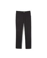 Big Girls Uniform Adjustable Waist Stretch Twill Straight Leg Pant