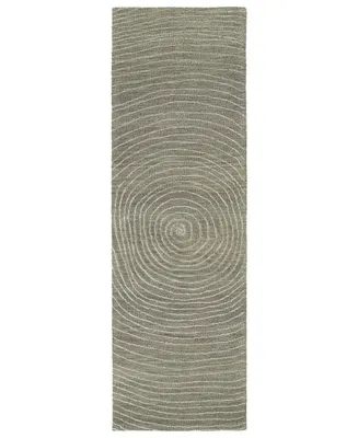 Kaleen Textura TXT01-75 Gray 2'6" x 8' Runner Rug