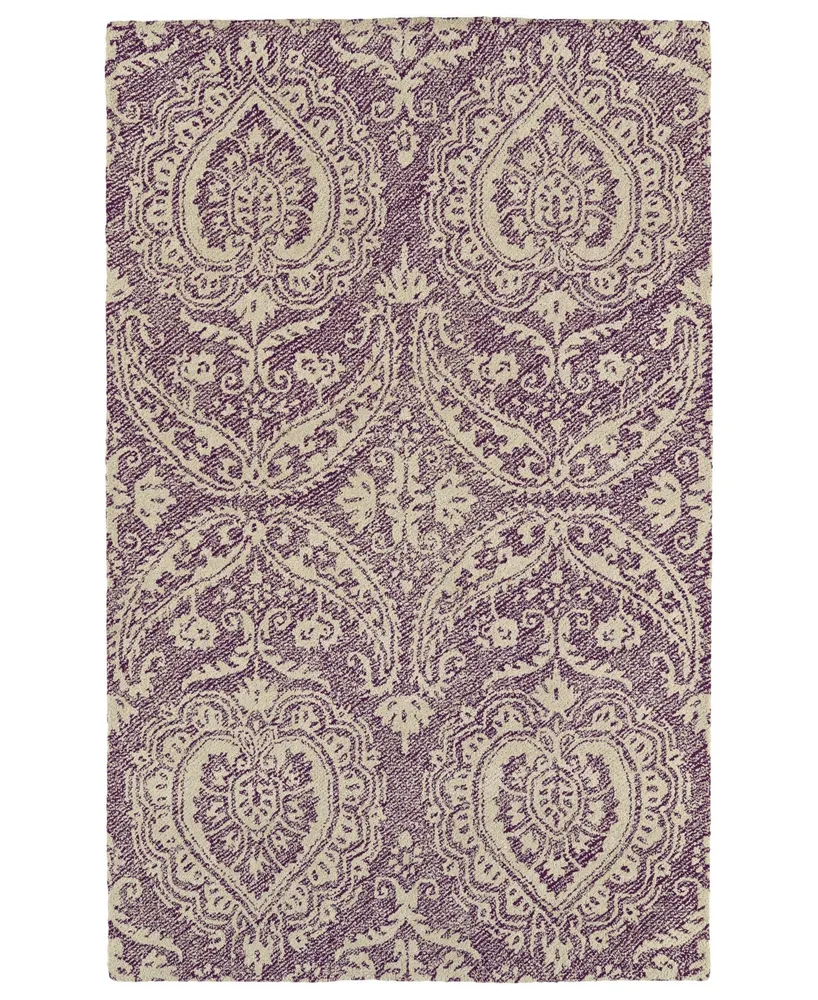 Kaleen Weathered WTR01-95 Purple 5' x 7'6" Outdoor Area Rug