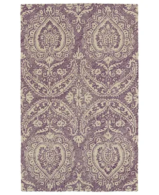 Kaleen Weathered WTR01-95 Purple 5' x 7'6" Outdoor Area Rug