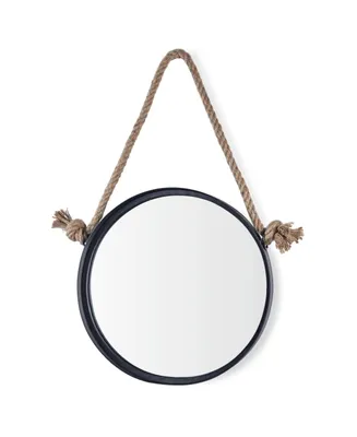 Danya B Round Accent Mirror with Hanging Rope