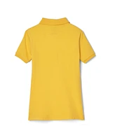 French Toast Big Girls Short Sleeve Stretch Pique Polo Shirt