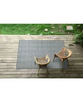 Kaleen Ziggy ZIG01-22 Navy 3' x 5' Outdoor Area Rug