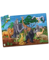 The Learning Journey Puzzle Doubles- Glow In the Dark- Wildlife