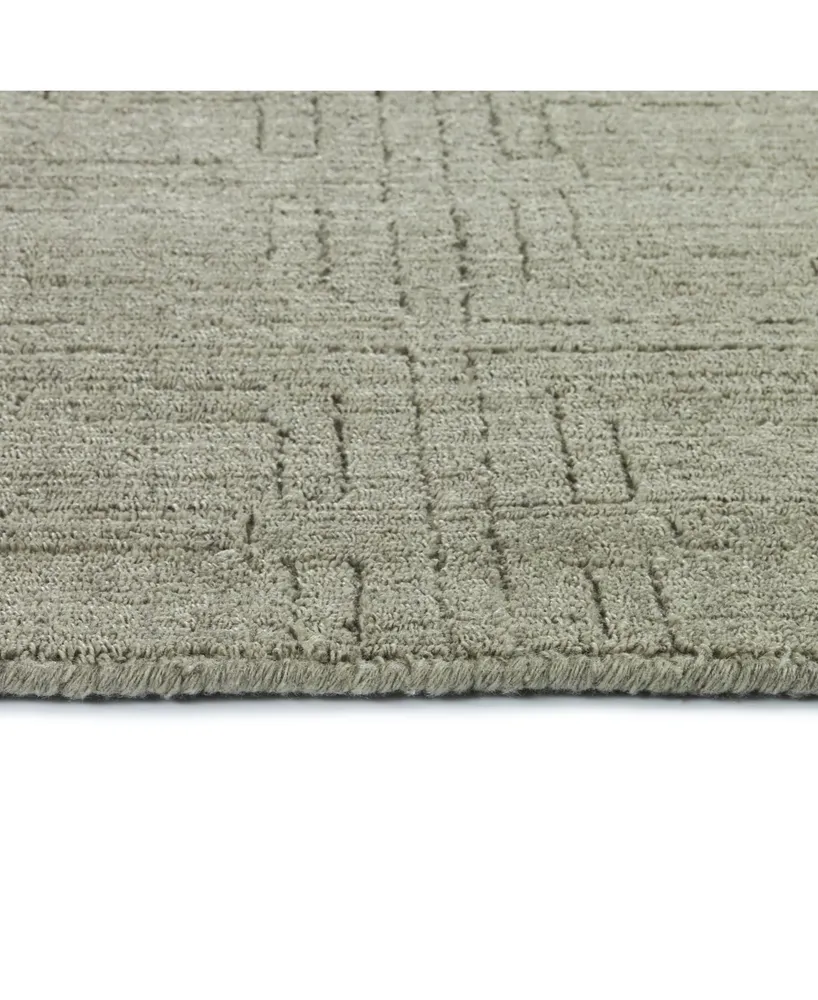 Kaleen Minkah MKH05-75 Gray 7'6" x 9' Outdoor Area Rug