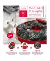 Simplify 2 Pack 30" Holiday Wreath Bag