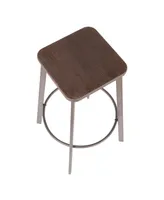 Clara Square Bar Stool, Set of 2