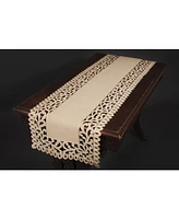 Xia Home Fashions Vine Embroidered Cutwork Table Runner