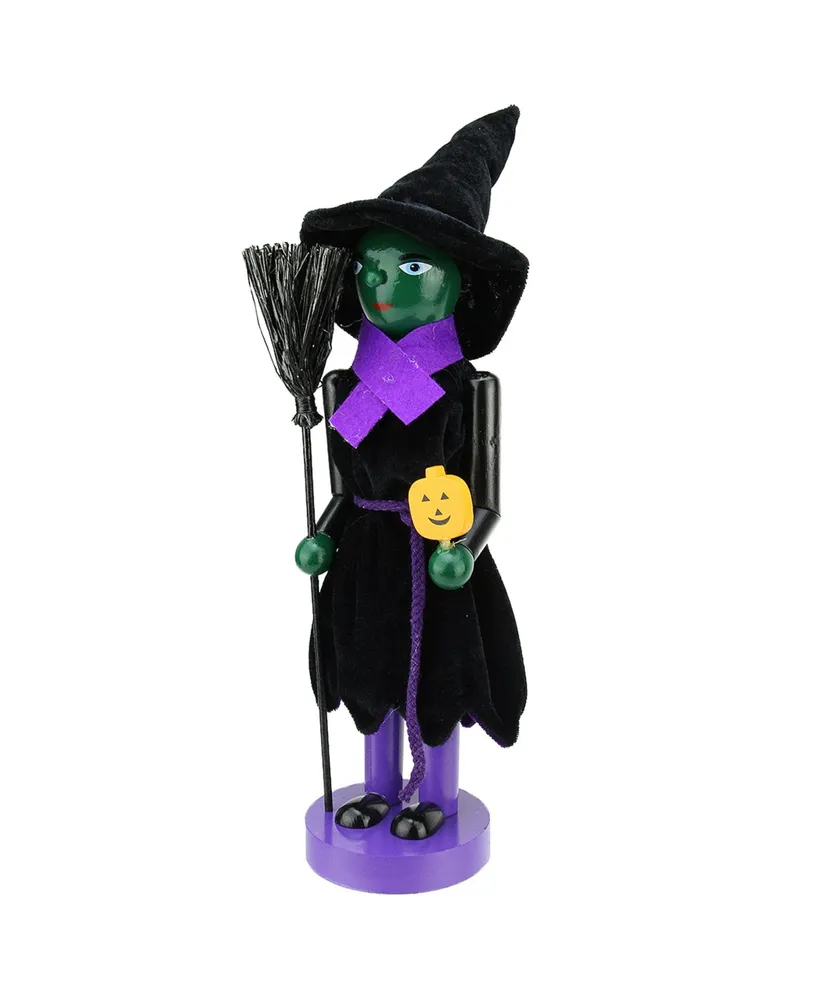 Northlight Wooden Witch Halloween Nutcracker