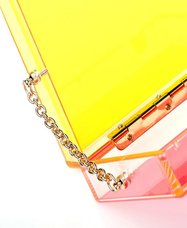 Milanblocks Trendy Transparent Acrylic Clutch