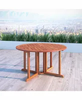 Corliving Distribution Miramar Hardwood Outdoor Drop Leaf Dining Table