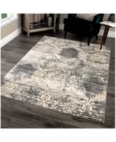 Palmetto Living Riverstone Oxford Burst Cloud Gray Area Rug Collection