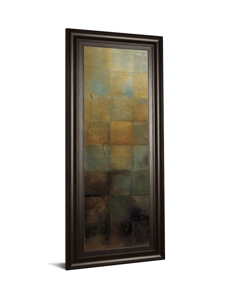 Classy Art Modra I by Pasion Framed Print Wall Art - 18" x 42"