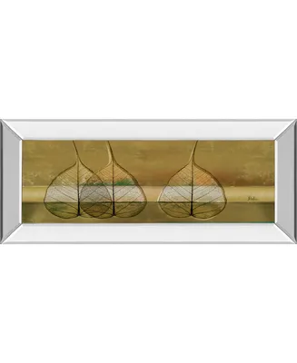 Classy Art Less Is More Iv by Patricia Pinto Mirror Framed Print Wall Art - 18" x 42"