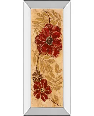 Classy Art Touch of Honey I by Maria Donovan Mirror Framed Print Wall Art - 18" x 42"