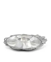 Arthur Court Designs Aluminum Grape Open Vine Round Tray 5-Sections