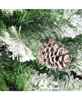 Northlight 4' Flocked Angel Pine Artificial Christmas Tree - Unlit