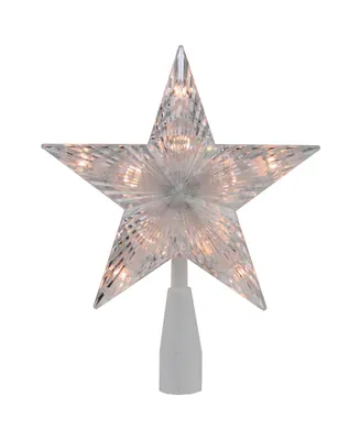 Northlight 7" Traditional 5-Point Star Christmas Tree Topper - Clear Lights