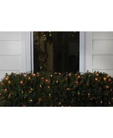 Northlight 4' x 6' Orange Led Net Style Christmas Lights - Green Wire