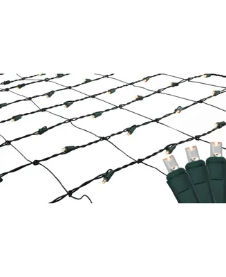 Northlight 4' x 6' Warm White Led Wide Angle Christmas Net Lights - Green Wire
