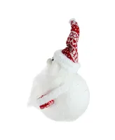 Northlight 9.25" Red and White "Nordic Noah" Santa Gnome Christmas decoration