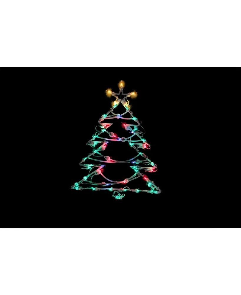 Northlight 18" Lighted Tree Christmas Window Silhouette Decoration