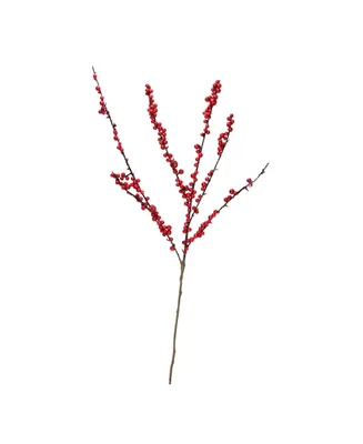 Northlight 27.5" Festive Artificial Red Berries Decorative Christmas Branch Spray