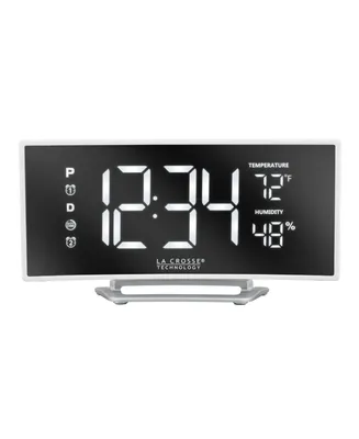 La Crosse Technology 602-249 Curved Mirror Led Alarm Clock