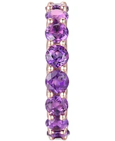 Amethyst Eternity Band (1/2 c.t. t.w.) Sterling Silver (Also Available Citrine, Blue Topaz, Multi, Opal, and Rhodolite Garnet)