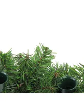 Northlight 12" Two-Tone Pine Artificial Christmas Advent Wreath - Holds 4 Taper Candles