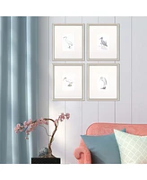 Paragon Egrets Framed Wall Art Set of 4, 15" x 13"