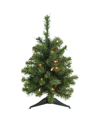Northlight 18" Pre-Lit Canadian Pine Artificial Christmas Tree
