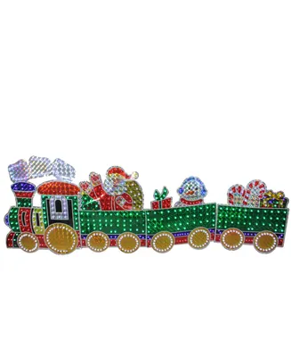 Northlight 4-Piece Holographic Led Lighted Motion Train Set Outdoor Christmas Decoration