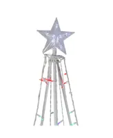 Northlight 6' Multi-Color Led Lighted Cone Tree Outdoor Christmas Decoration