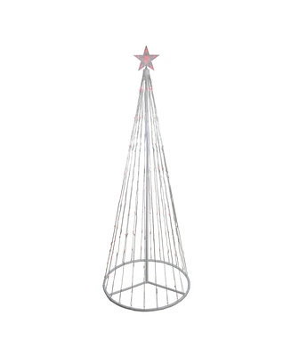Northlight 6' Red Led Lighted Show Cone Christmas Tree Outdoor Decoration
