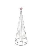 Northlight 6' Red Led Lighted Show Cone Christmas Tree Outdoor Decoration