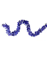 Northlight 12' Lavish Blue and Shiny Silver Boa Christmas Tinsel Garland