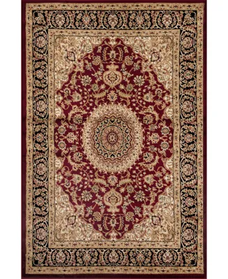 Main Street Rugs Montane Mon101 Burgundy 3'3" x 5' Area Rug