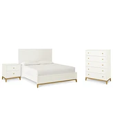 Rachael Ray Chelsea 3-Pc. Bedroom Set (Queen Bed, Chest, Nightstand)