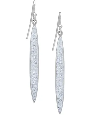 Giani Bernini Crystal Pave Drop Earrings 14k Gold-Plated Sterling Silver, Created for Macy's