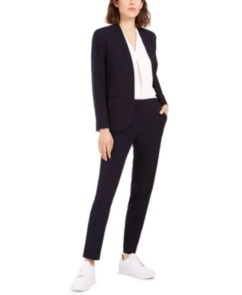 Bar III Women's Pinstripe Straight Ankle Pants, Created for Macy's