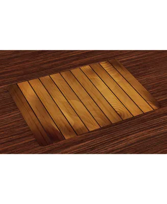 Ambesonne Brown Place Mats, Set of 4