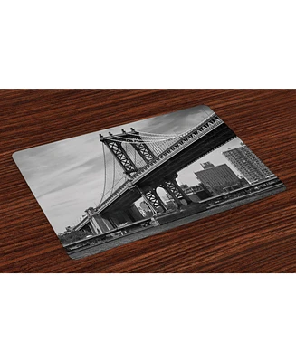 Ambesonne New York Place Mats, Set of 4