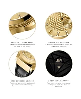 Jbw Men's Saxon Diamond (1/6 ct. t.w.) Watch in 18k Gold-plated Stainless Steel Watch 48mm