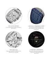 Jbw Men's Echelon Diamond (1/4 ct. t.w.) Watch in Stainless Steel 41mm